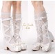 Iris Corolla Customize A Strap Up Chunky Platform Shoes(Reservation/4 Colours/Full Payment Without Shipping)